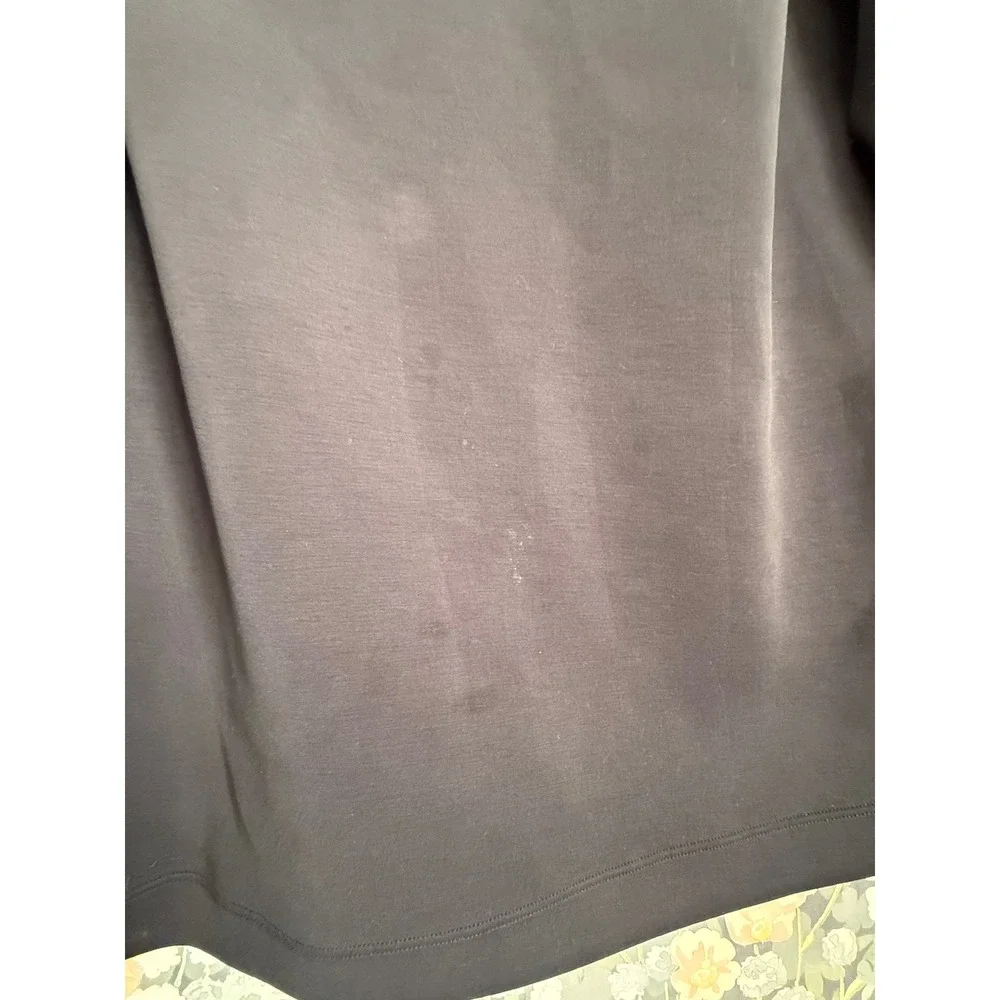 Aday Getaway Scuba Top Boat Neck Long Sleeve Black Women's Size M - Picture 6 of 10